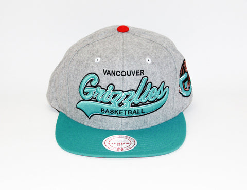 Mitchell & Ness NBA Vancouver Grizzlies Wool Tailsweeper Strapback