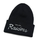 Mitchell & Ness NFL Oakland Raiders Cuffed script beanie