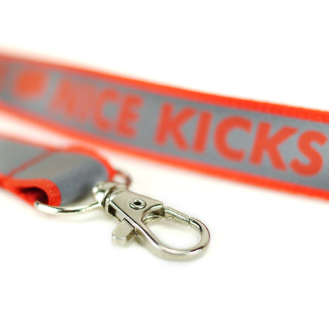 Nice Kicks Lanyard featuring Red 3M