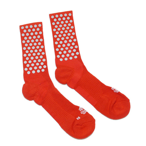 ICNY 3M Half Calf Original Dot Socks Red