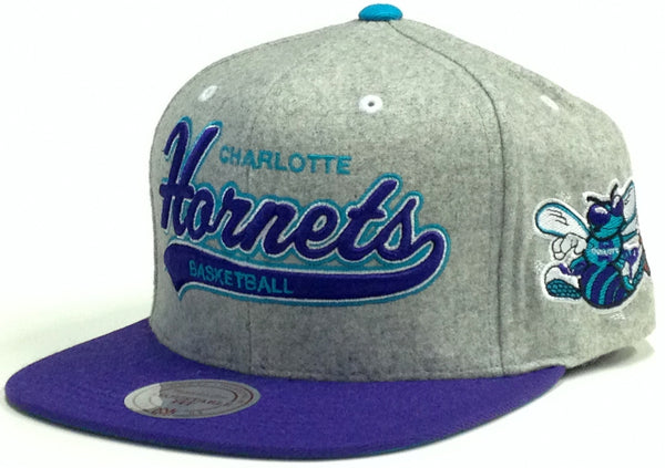 Mitchell & Ness NBA Charlotte Hornets Wool Tailsweeper Strapback