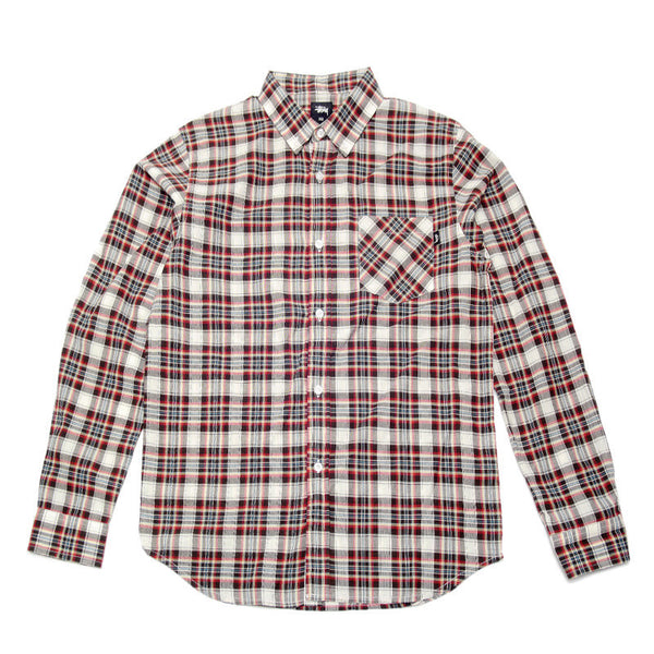 Stussy RV Plaid Button