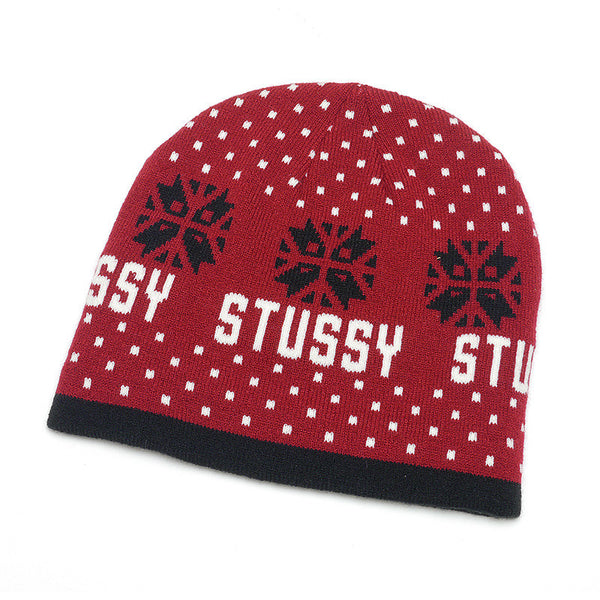 Stussy Dot Beanie - Red