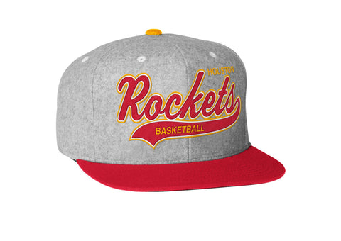 Mitchell & Ness NBA Houston Rockets Wool Tailsweeper Strapback