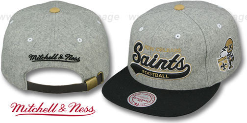 Mitchell & Ness NFL New Orleans Saints Wool Strapback